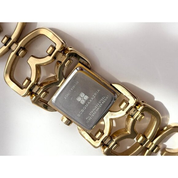 BCBG Maxzaria BG8217-R351-09 Gold T Ladies Vintage Wristwatch - 19mm - WORKS! - Picture 11 of 15
